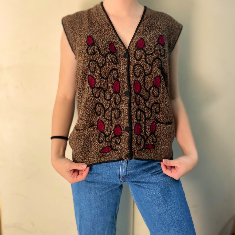 Vintage sweater vest!